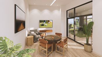 Virtual golf simulator and games room